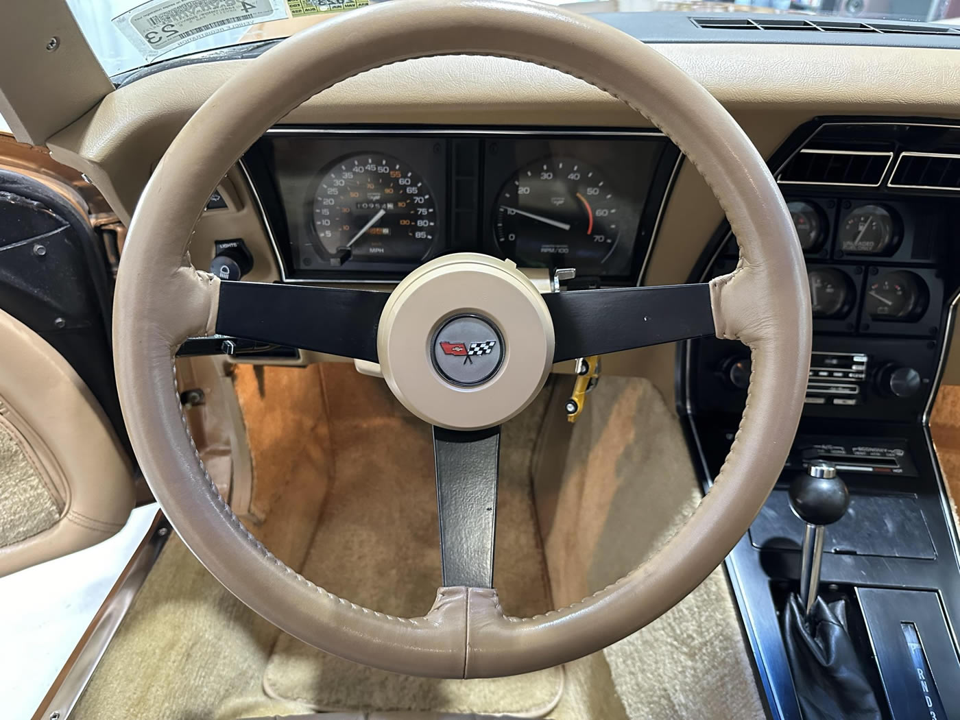 1982 Corvette in Gold Metallic