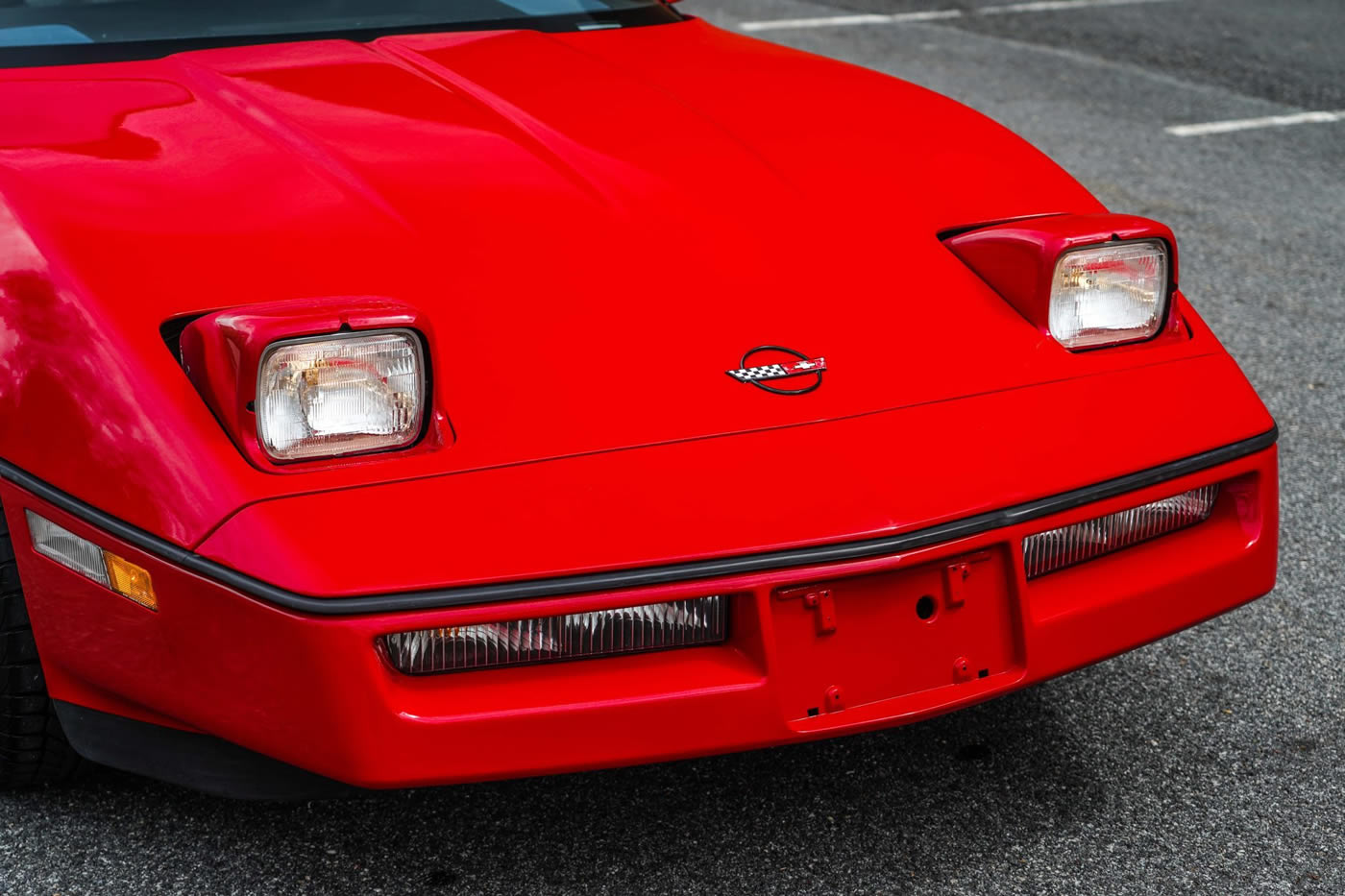 1984 Corvette in Bright Red