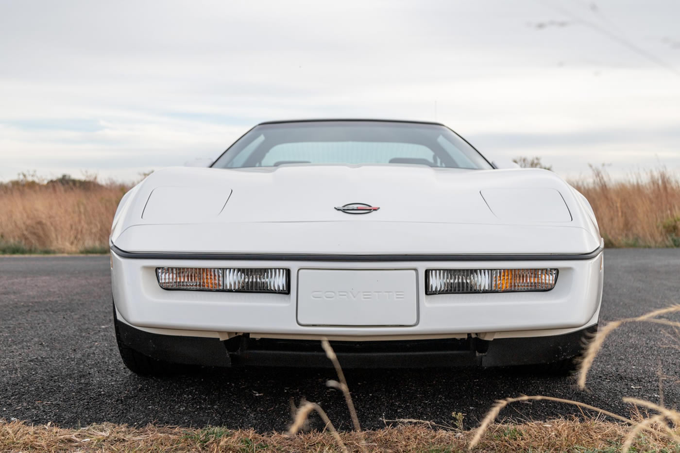 1984 Corvette in White with Carmine Leather
