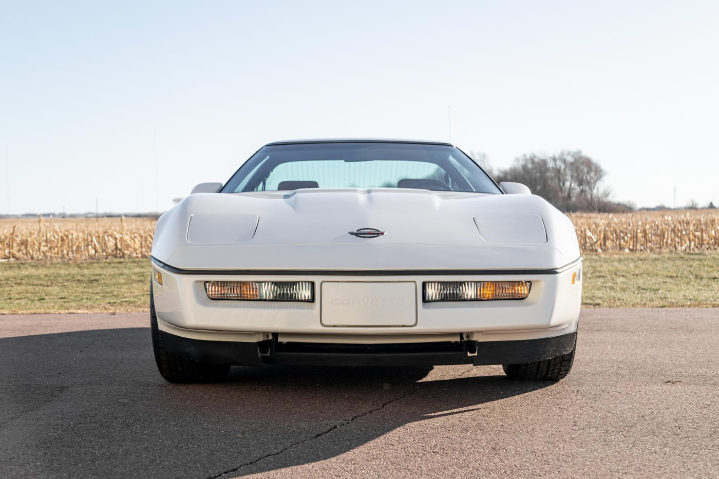 1984 Corvette in White with Carmine Leather
