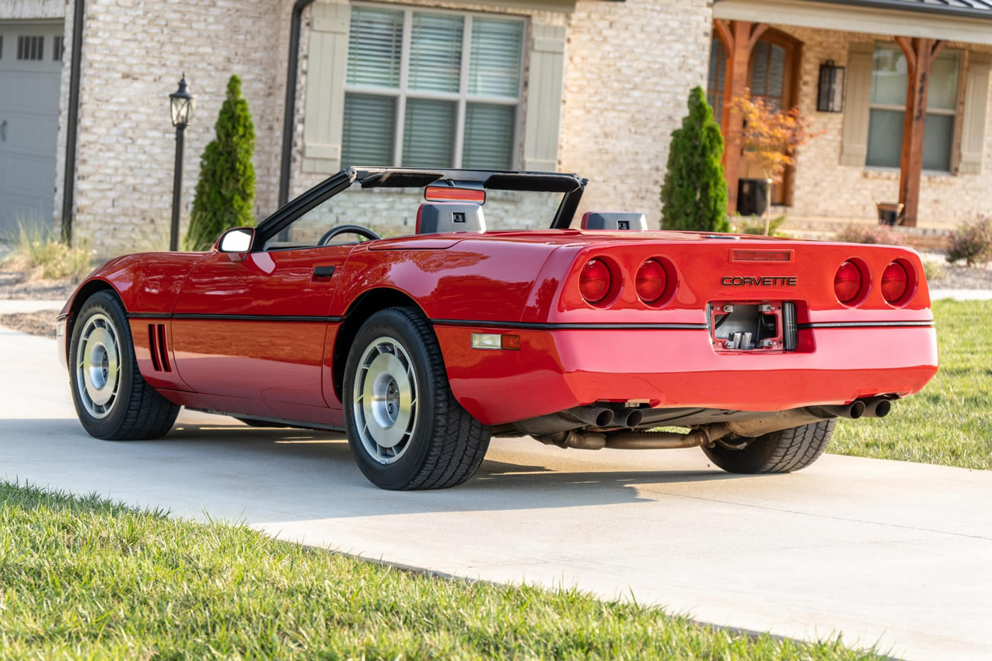 1987 Corvette Convertible in Bright Red