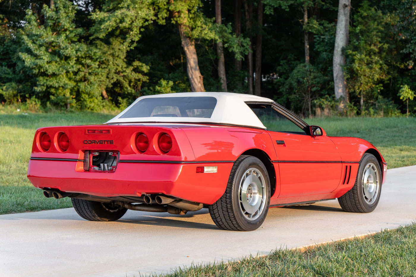 1987 Corvette Convertible in Bright Red