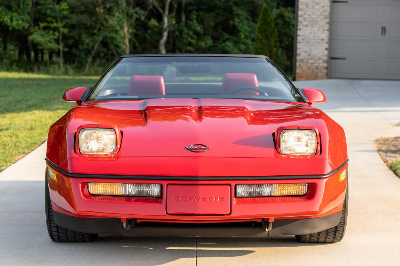 1987 Corvette Convertible in Bright Red