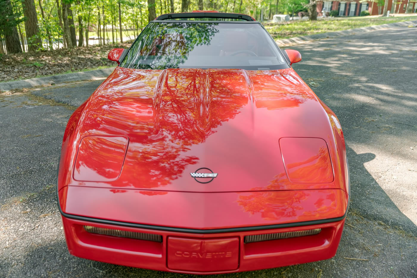 1987 Corvette Coupe in Bright Red