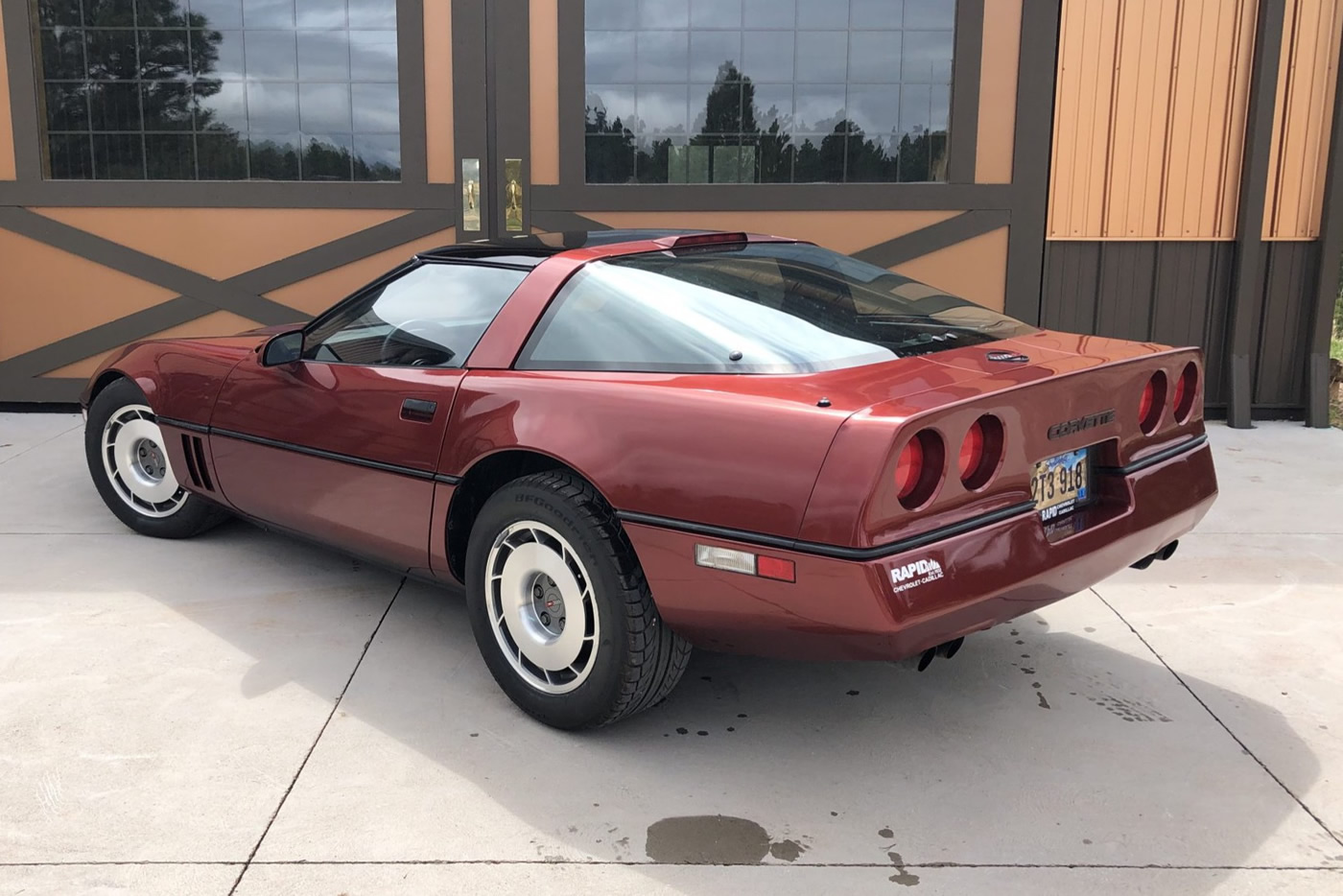 1987 Corvette Coupe in Dark Red Metallic