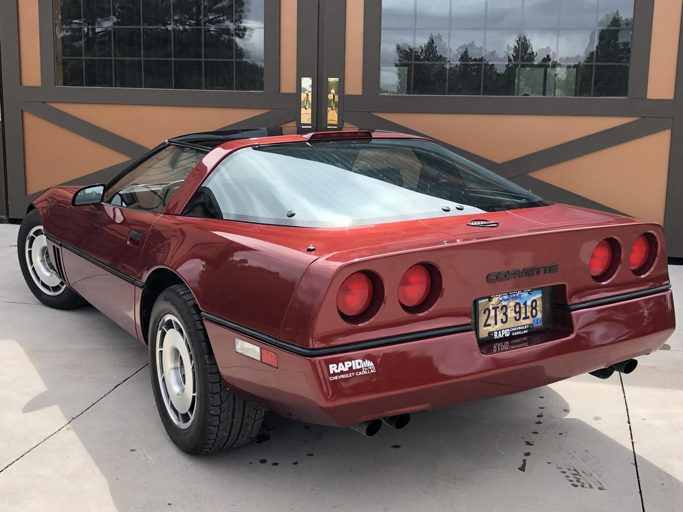 1987 Corvette Coupe in Dark Red Metallic