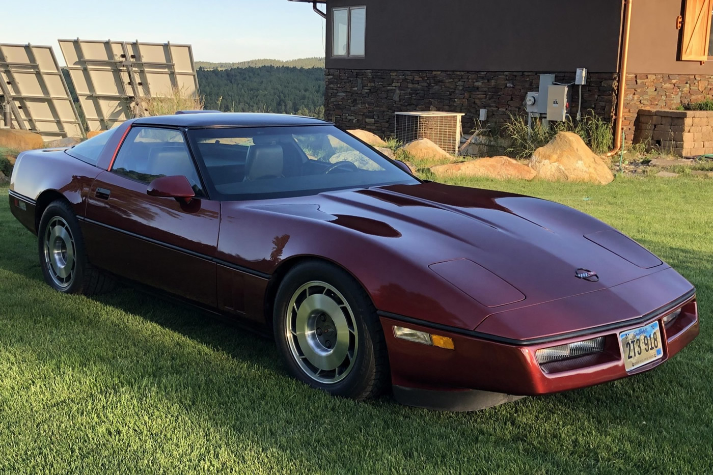 1987 Corvette Coupe in Dark Red Metallic