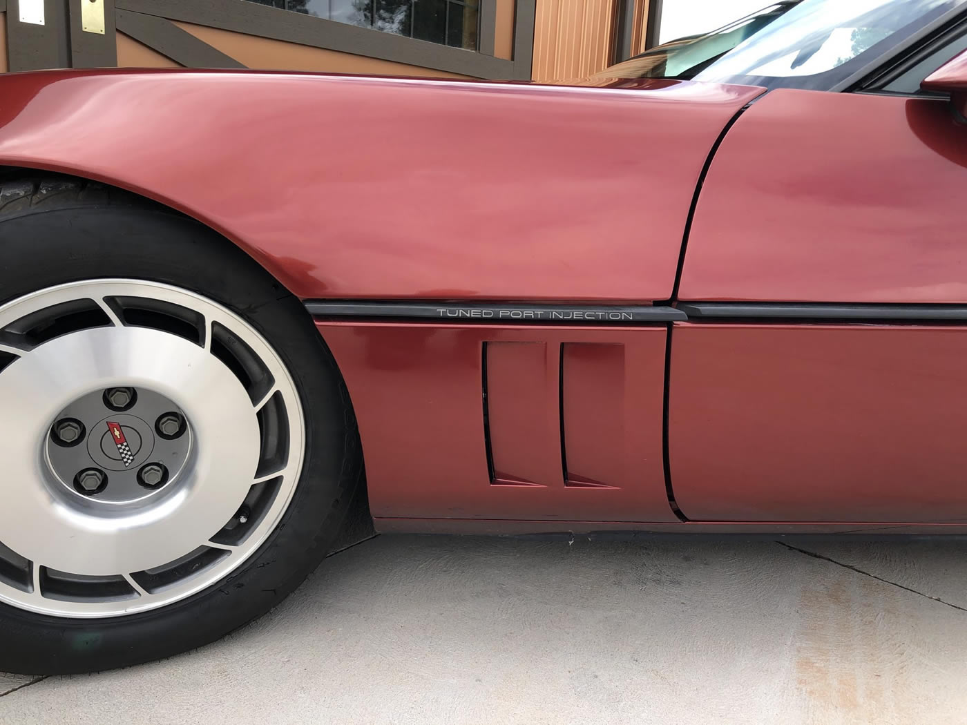 1987 Corvette Coupe in Dark Red Metallic