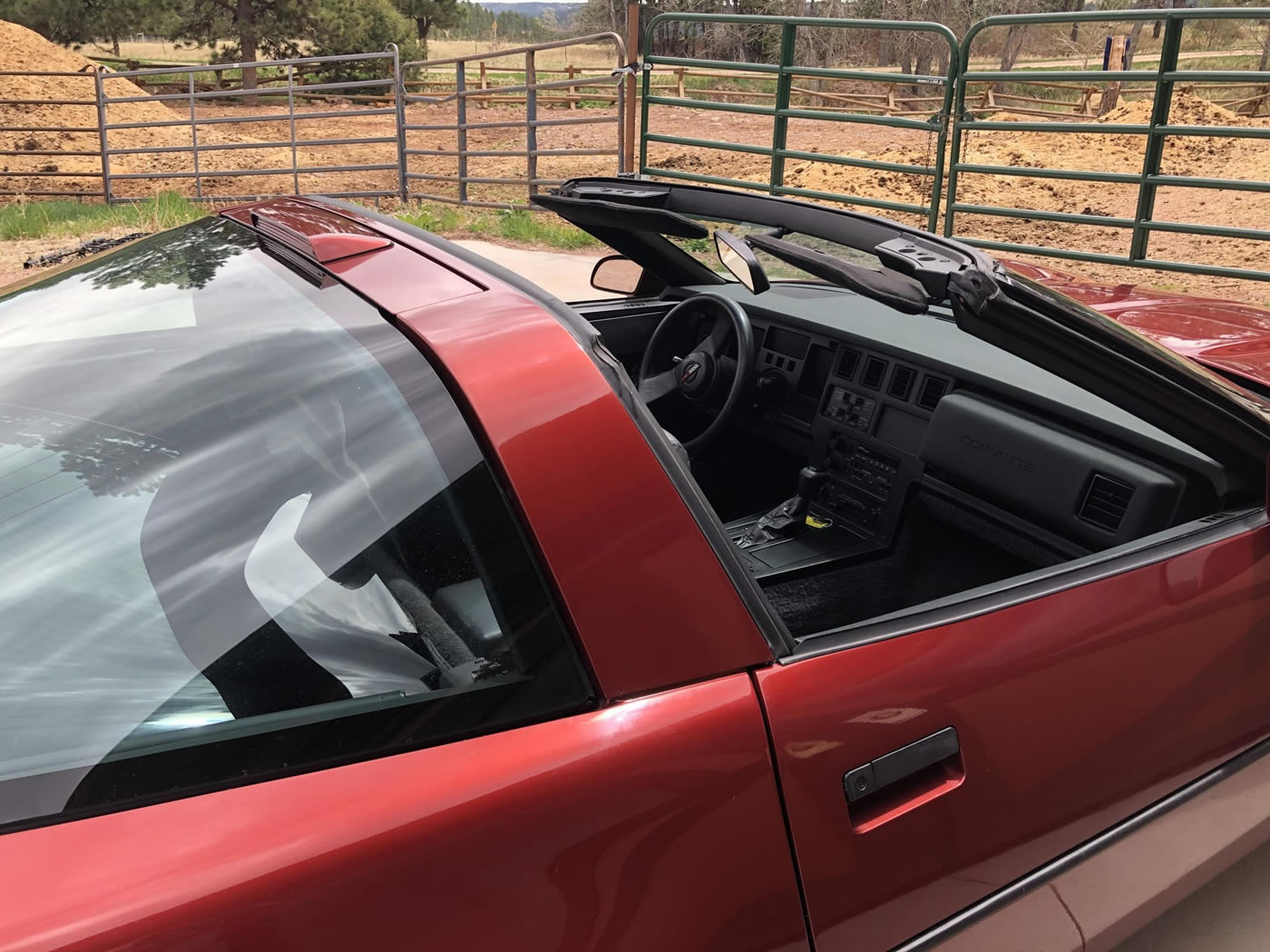 1987 Corvette Coupe in Dark Red Metallic