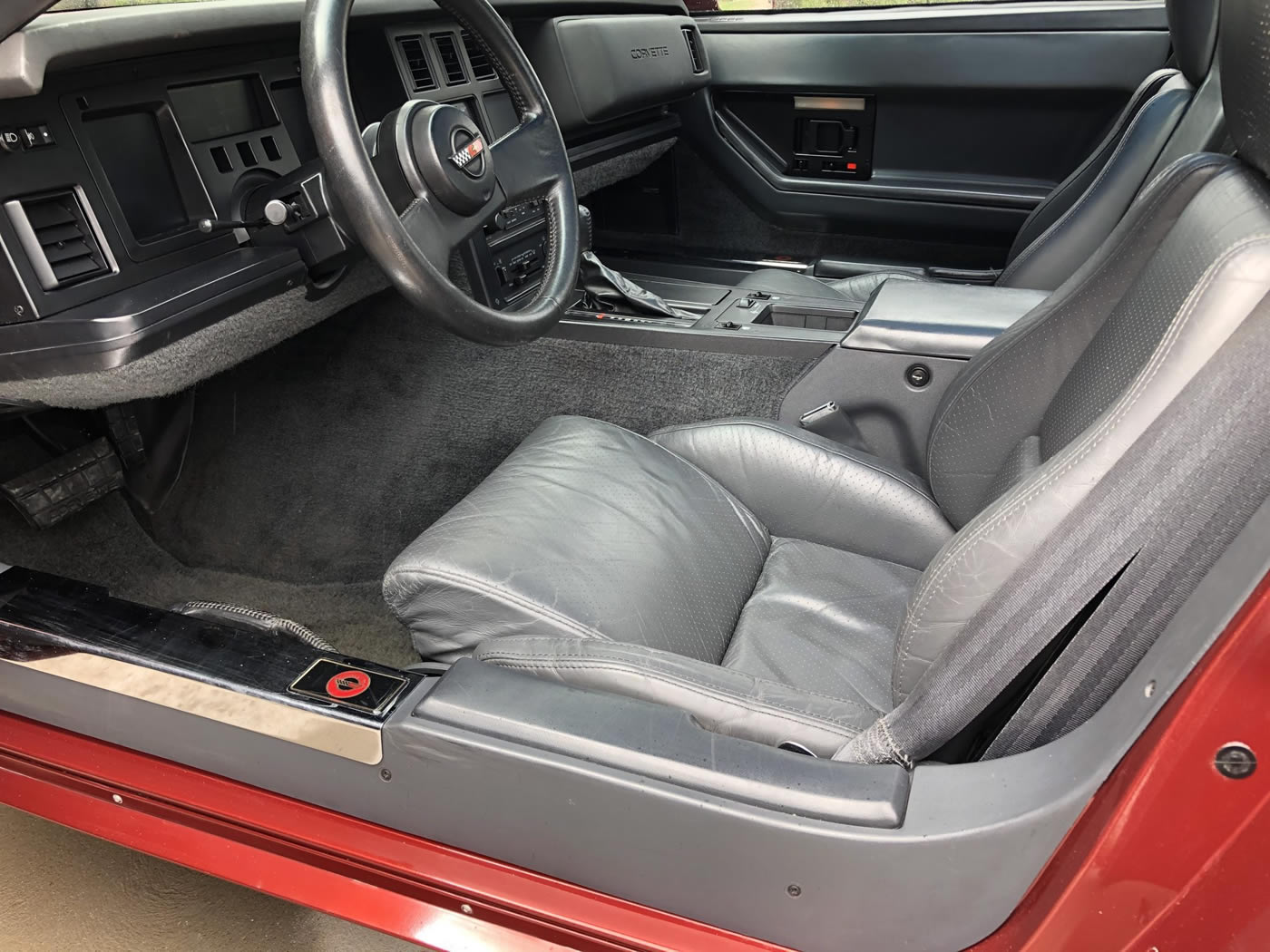 1987 Corvette Coupe in Dark Red Metallic