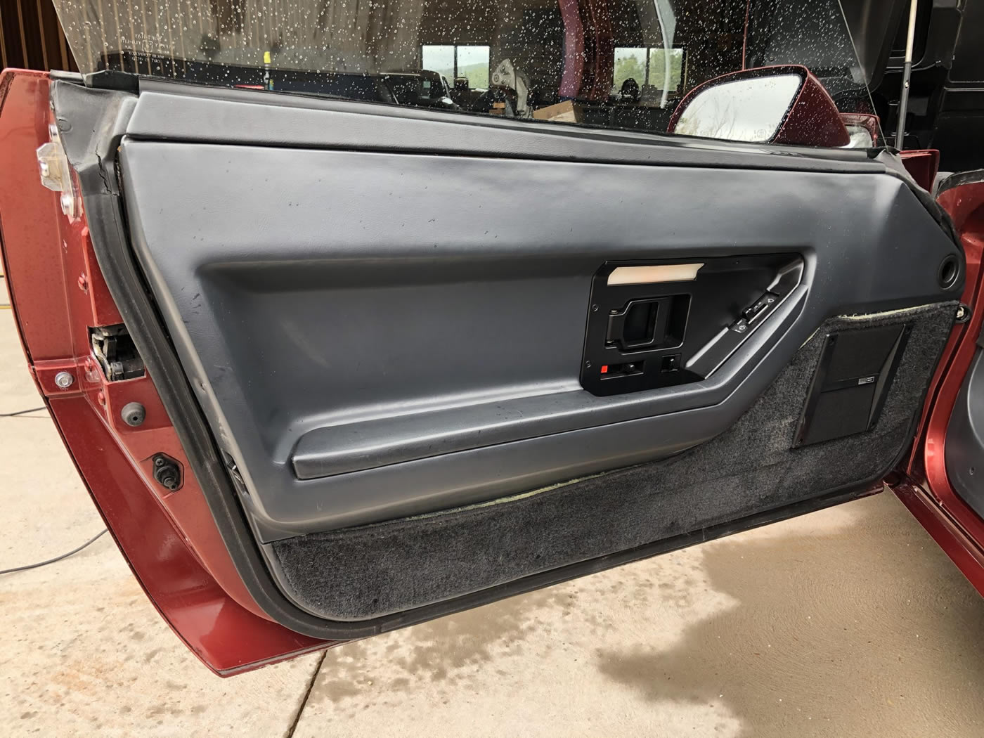 1987 Corvette Coupe in Dark Red Metallic