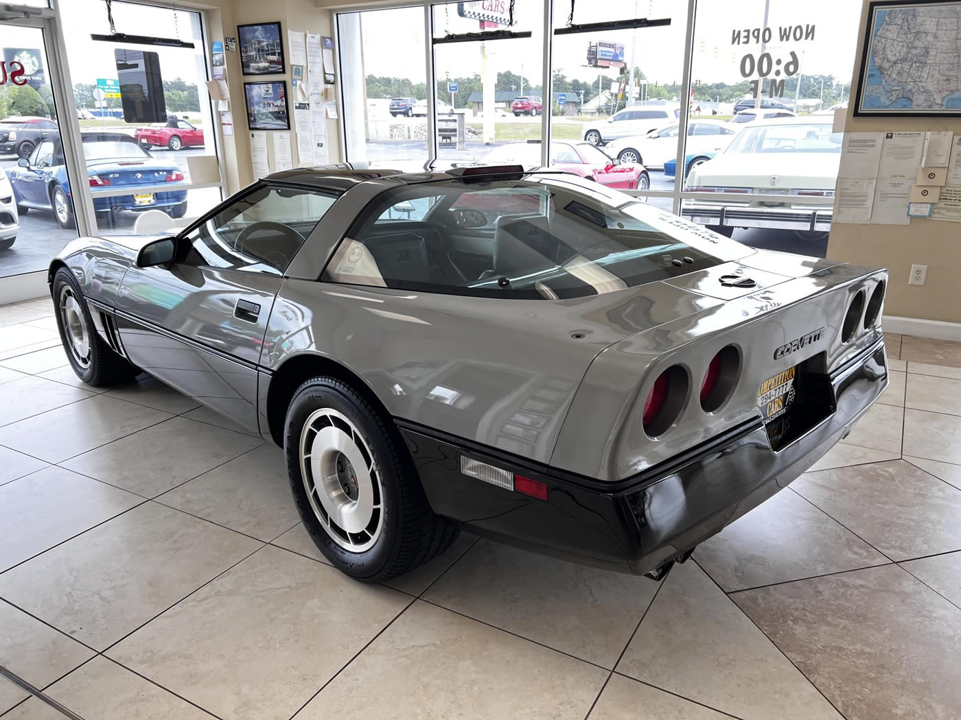 1987 Corvette in Medium Gray Metallic and Black Two-Tone