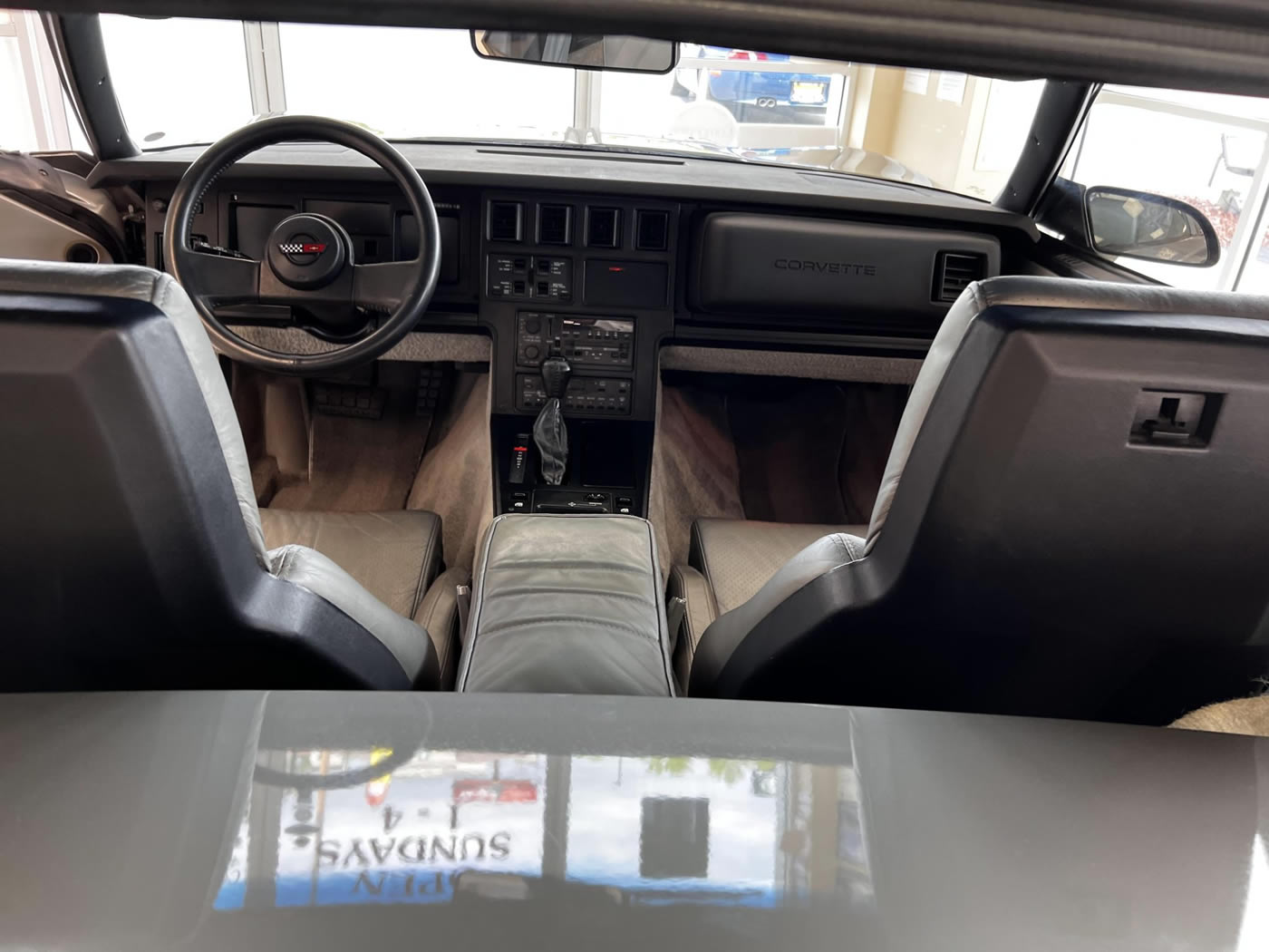 1987 Corvette in Medium Gray Metallic and Black Two-Tone
