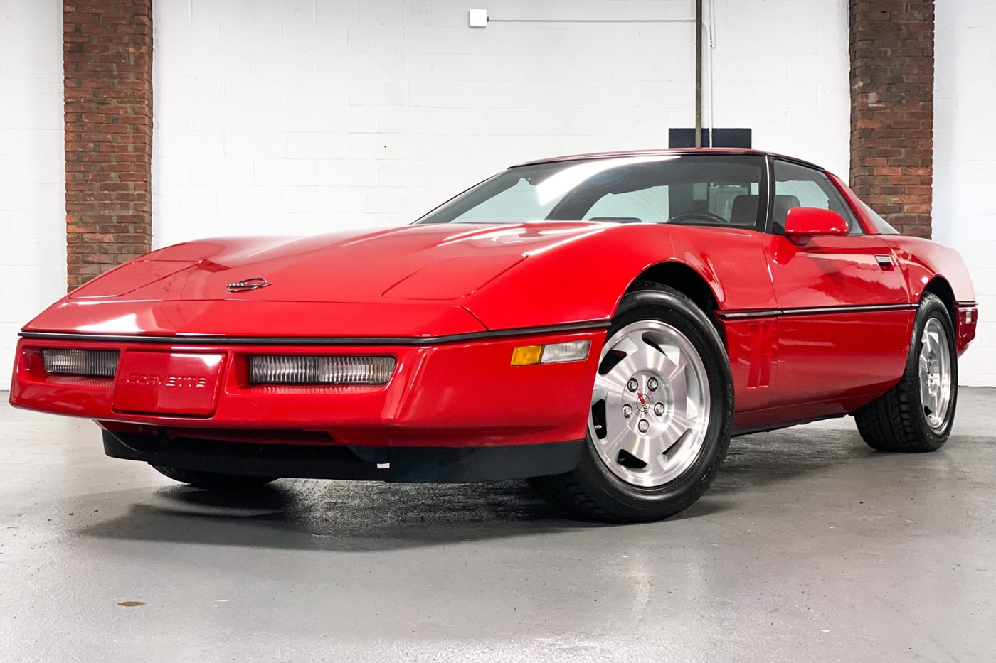 1988 Corvette Coupe in Bright Red