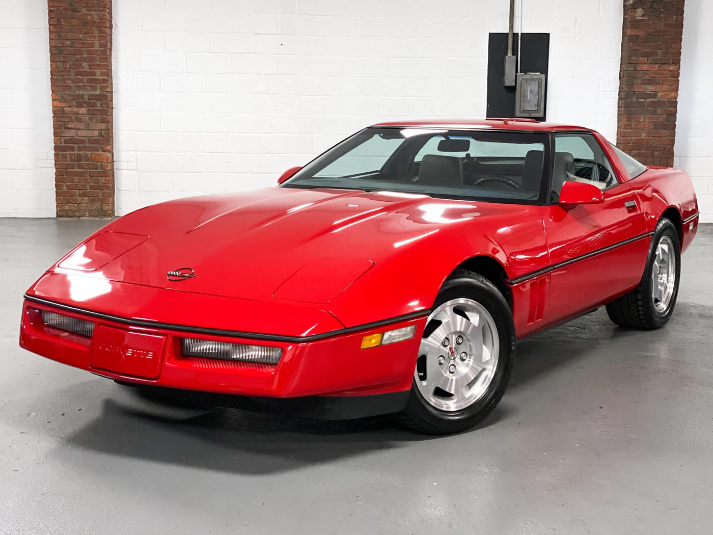 1988 Corvette Coupe in Bright Red