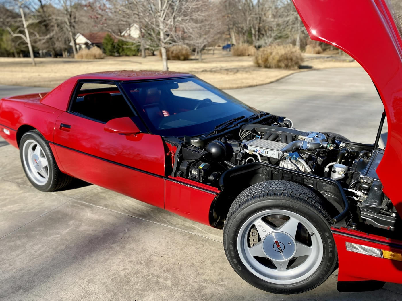 1989 Corvette Callaway Twin Turbo Convertible in Bright Red