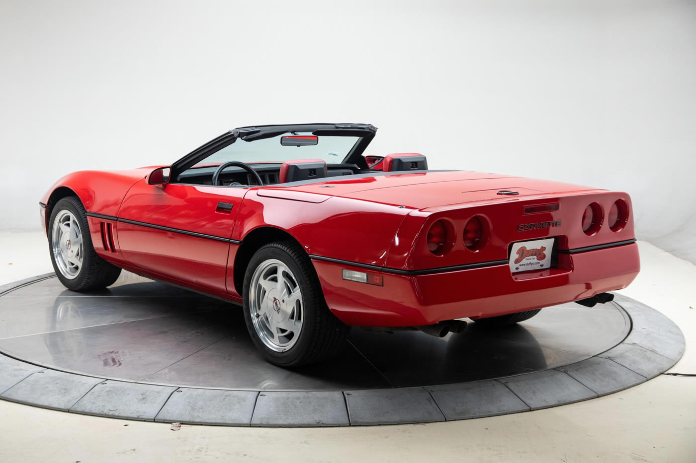 1989 Corvette Convertible in Bright Red