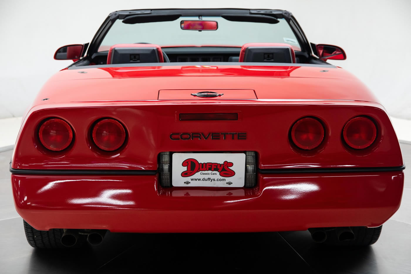 1989 Corvette Convertible in Bright Red