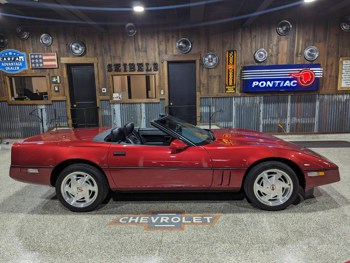1989 Corvette Convertible in Dark Red Metallic
