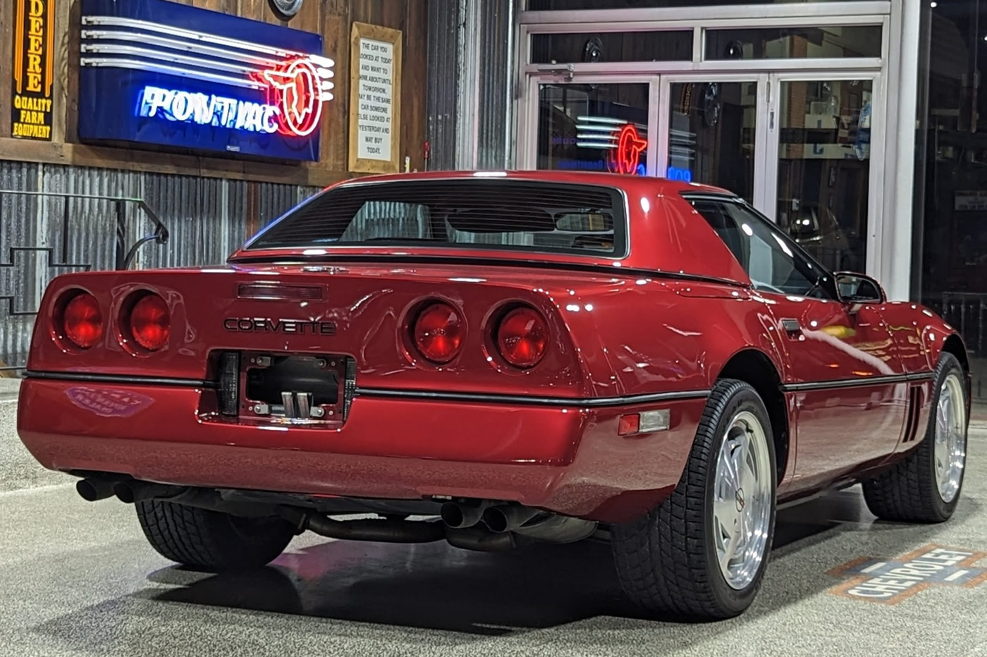1989 Corvette Convertible in Dark Red Metallic