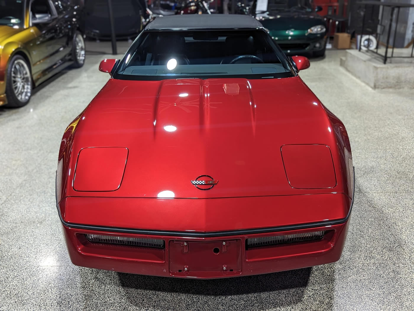 1989 Corvette Convertible in Dark Red Metallic