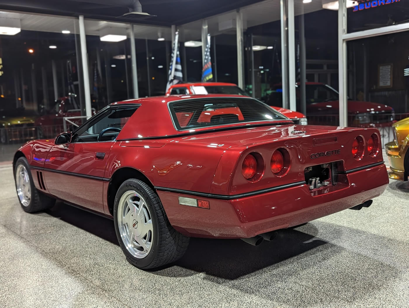 1989 Corvette Convertible in Dark Red Metallic