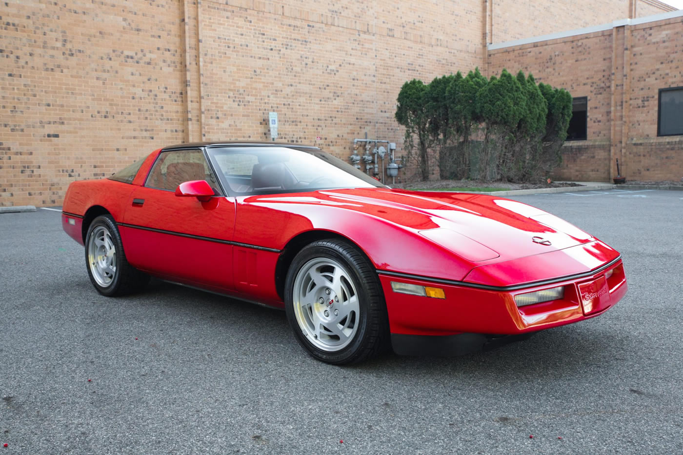 1990 Corvette Coupe in Bright Red