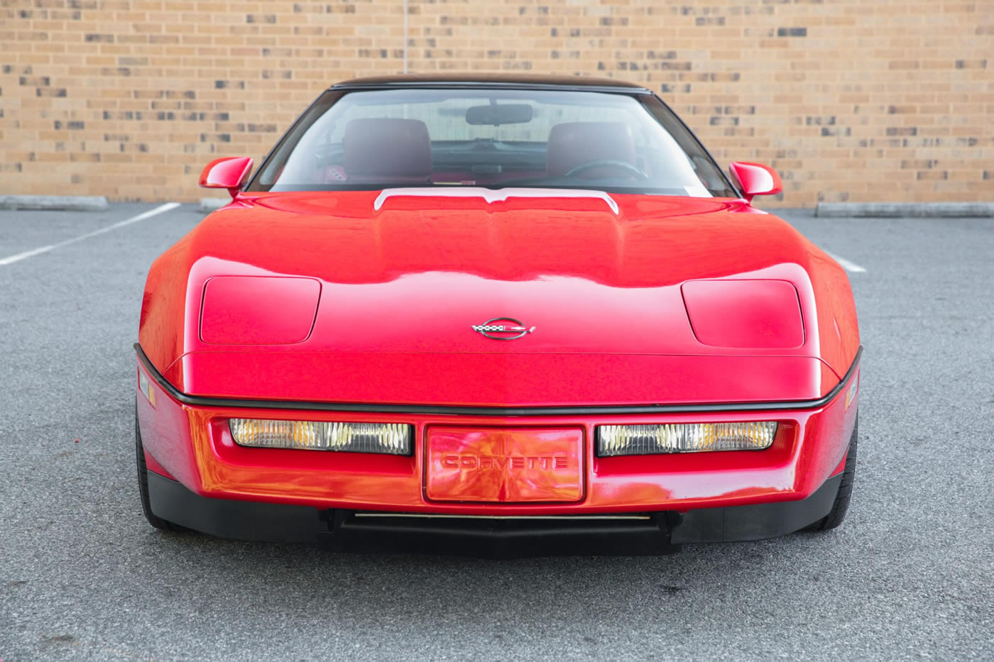 1990 Corvette Coupe in Bright Red