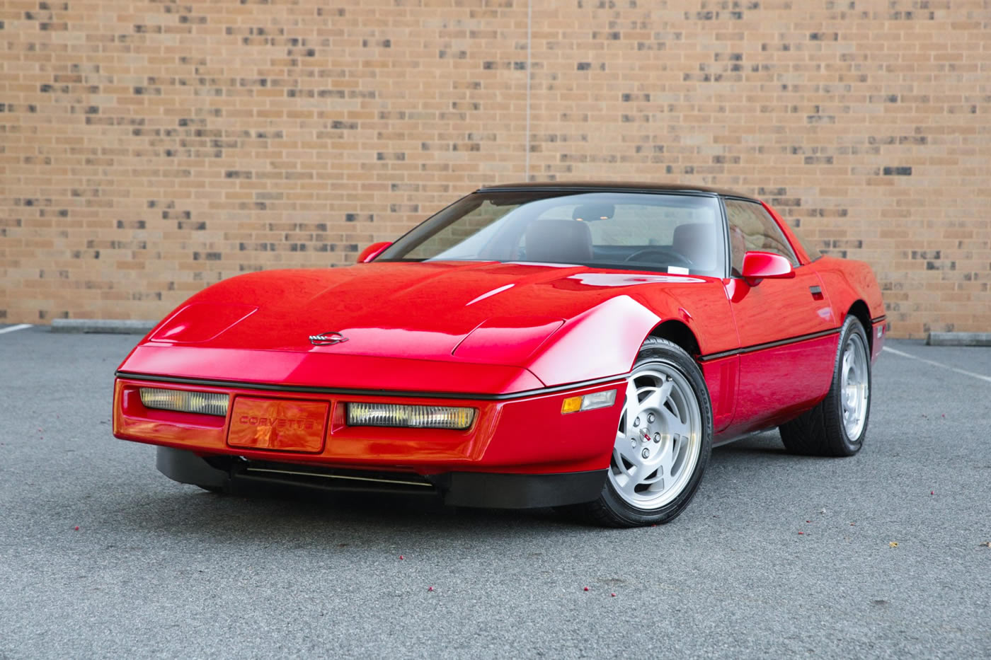 1990 Corvette Coupe in Bright Red