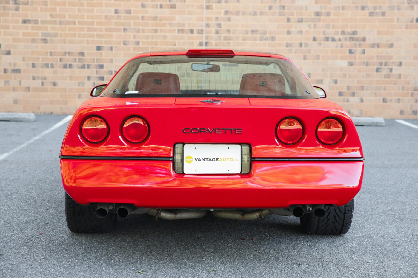 1990 Corvette Coupe in Bright Red