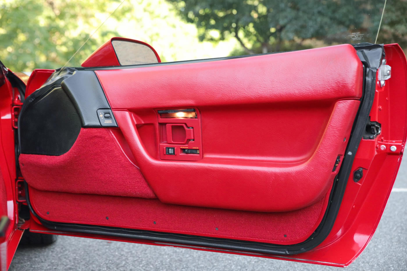 1990 Corvette Coupe in Bright Red