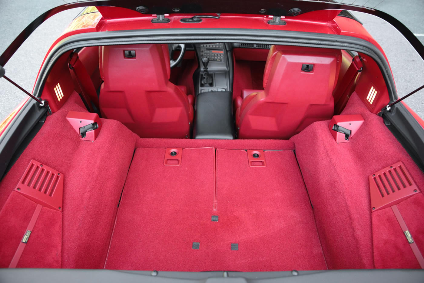 1990 Corvette Coupe in Bright Red