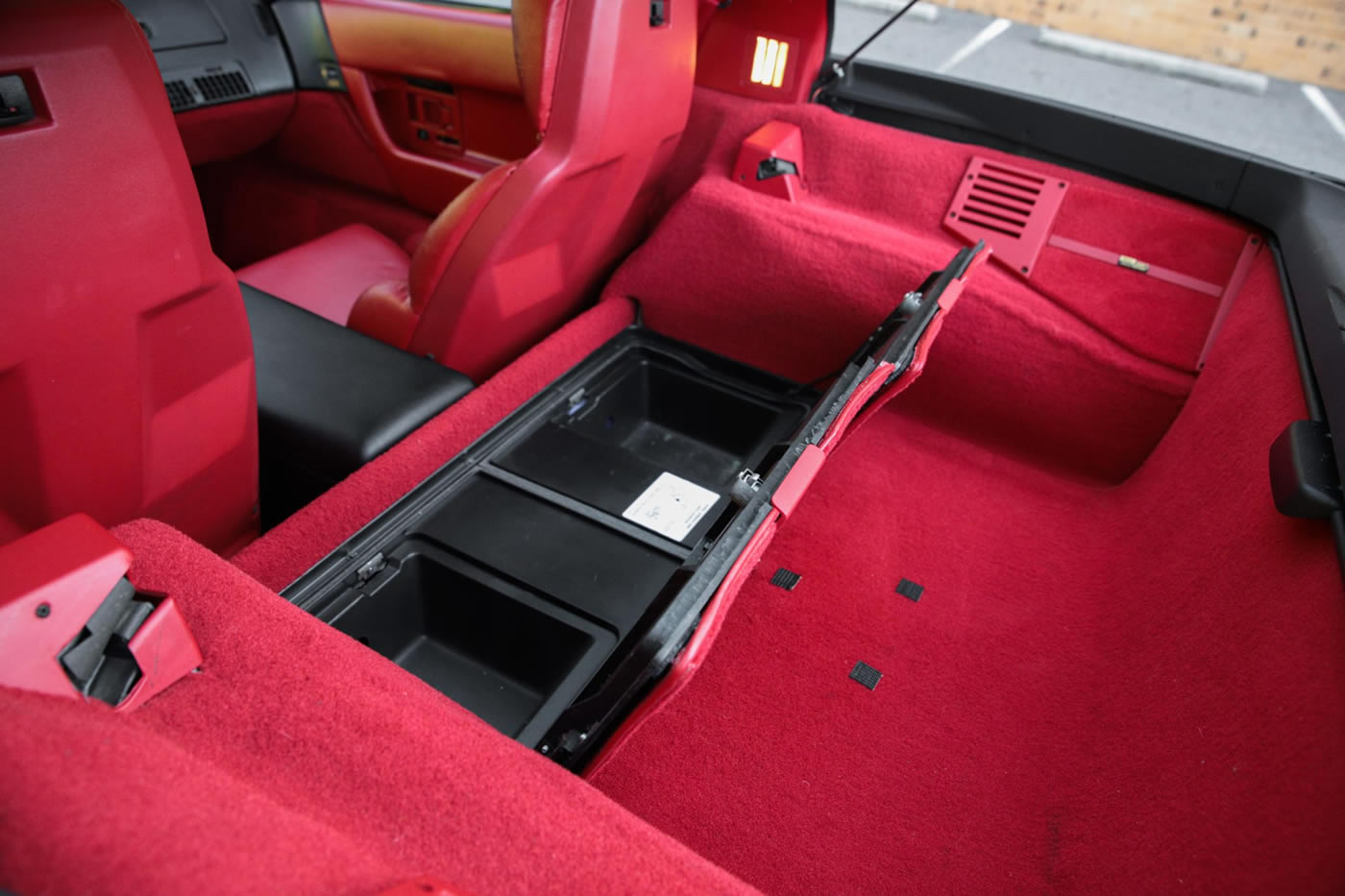 1990 Corvette Coupe in Bright Red