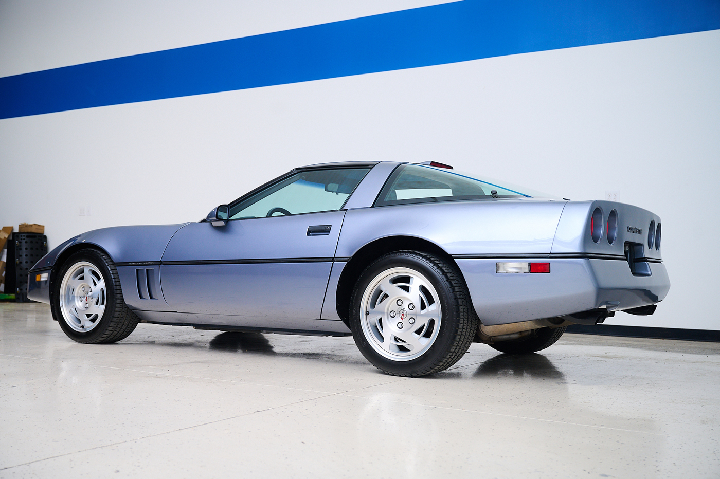 1990 Corvette Coupe in Steel Blue Metallic