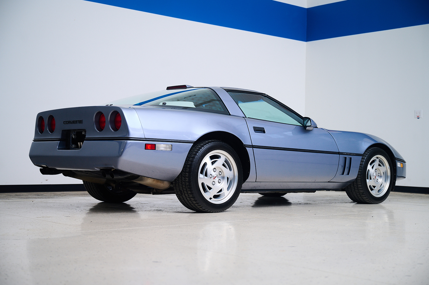 1990 Corvette Coupe in Steel Blue Metallic