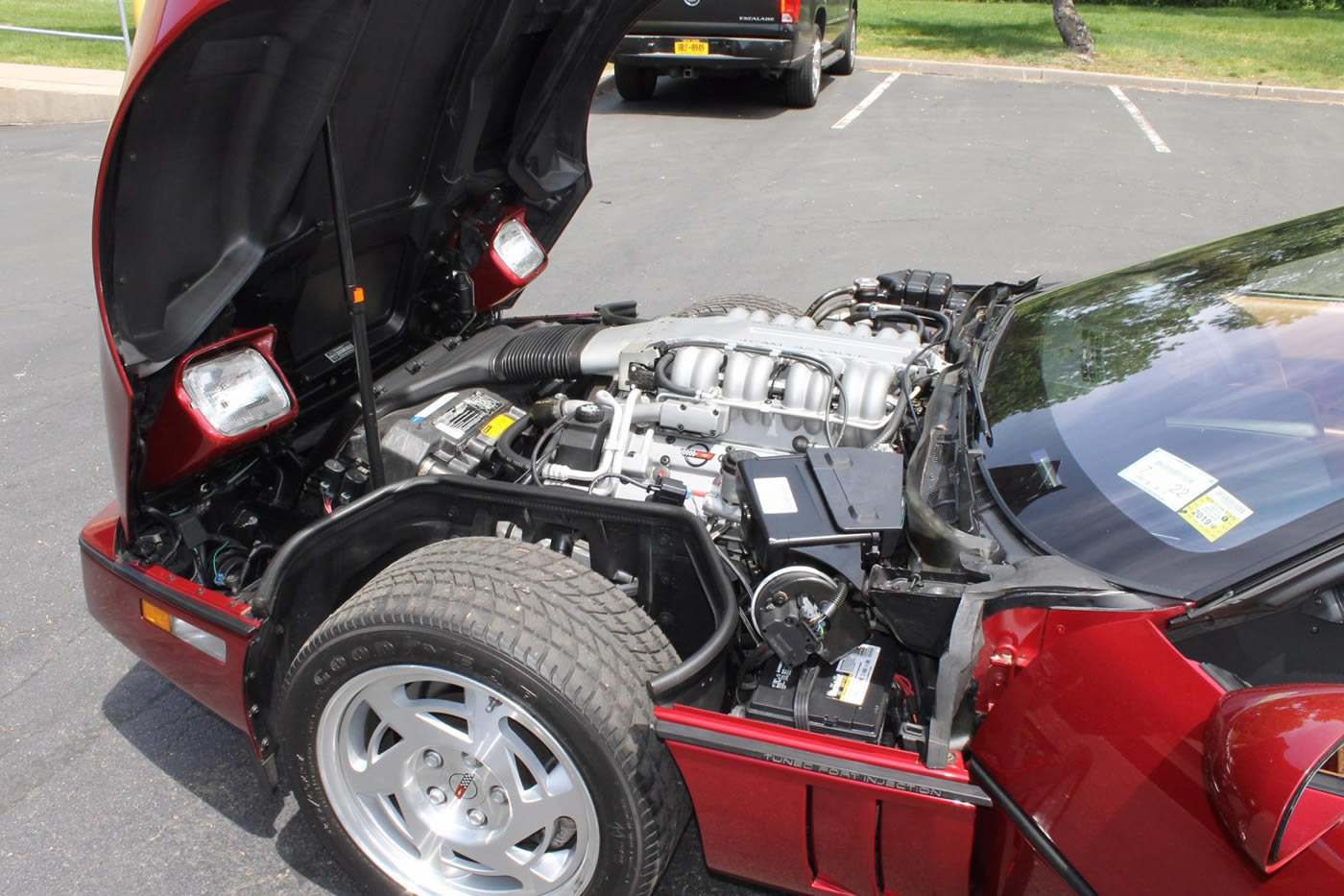 1990 Corvette ZR-1 in Dark Red Metallic