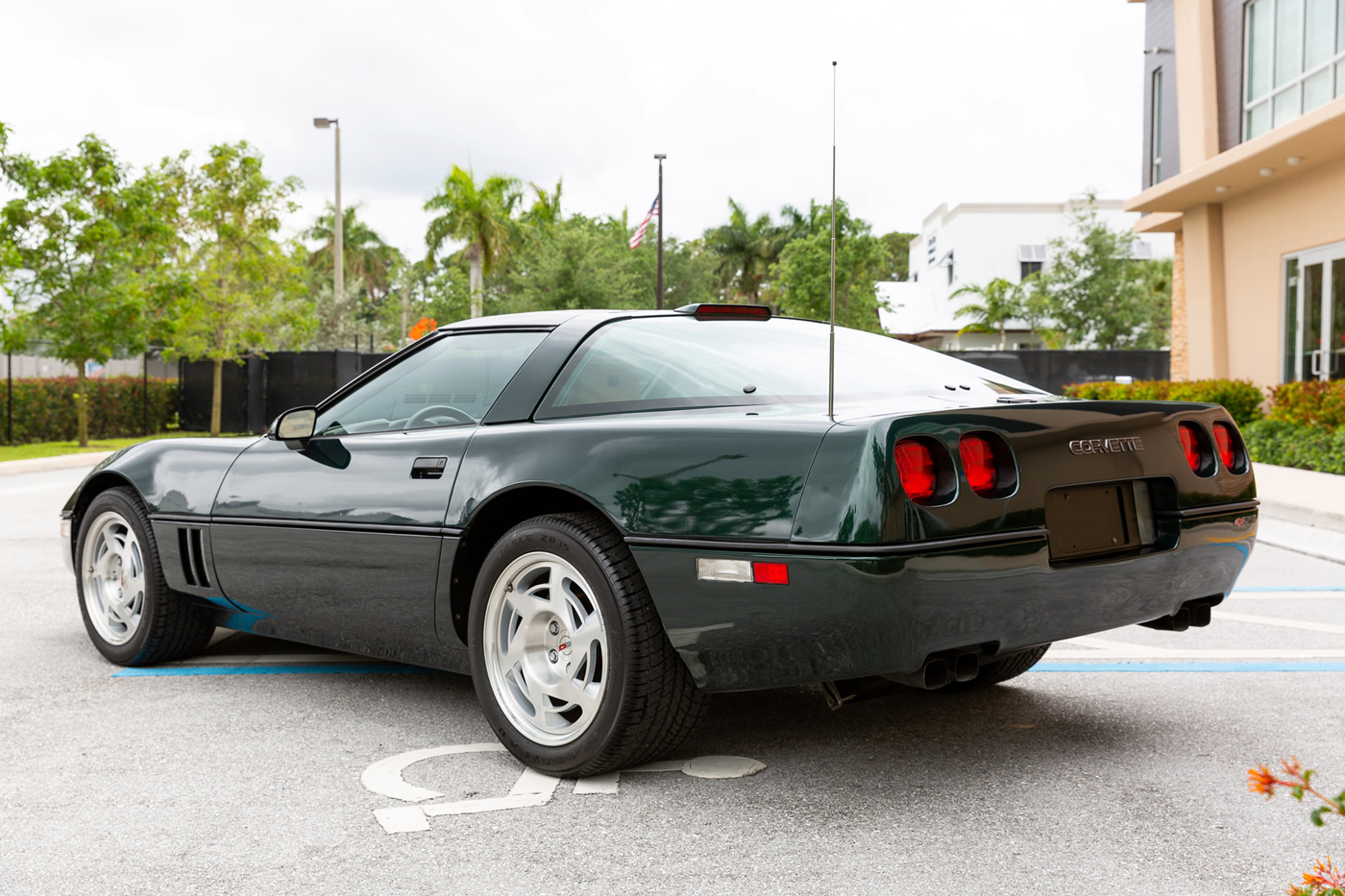 1990 Corvette ZR-1 in Polo Green Metallic with Saddle Interior