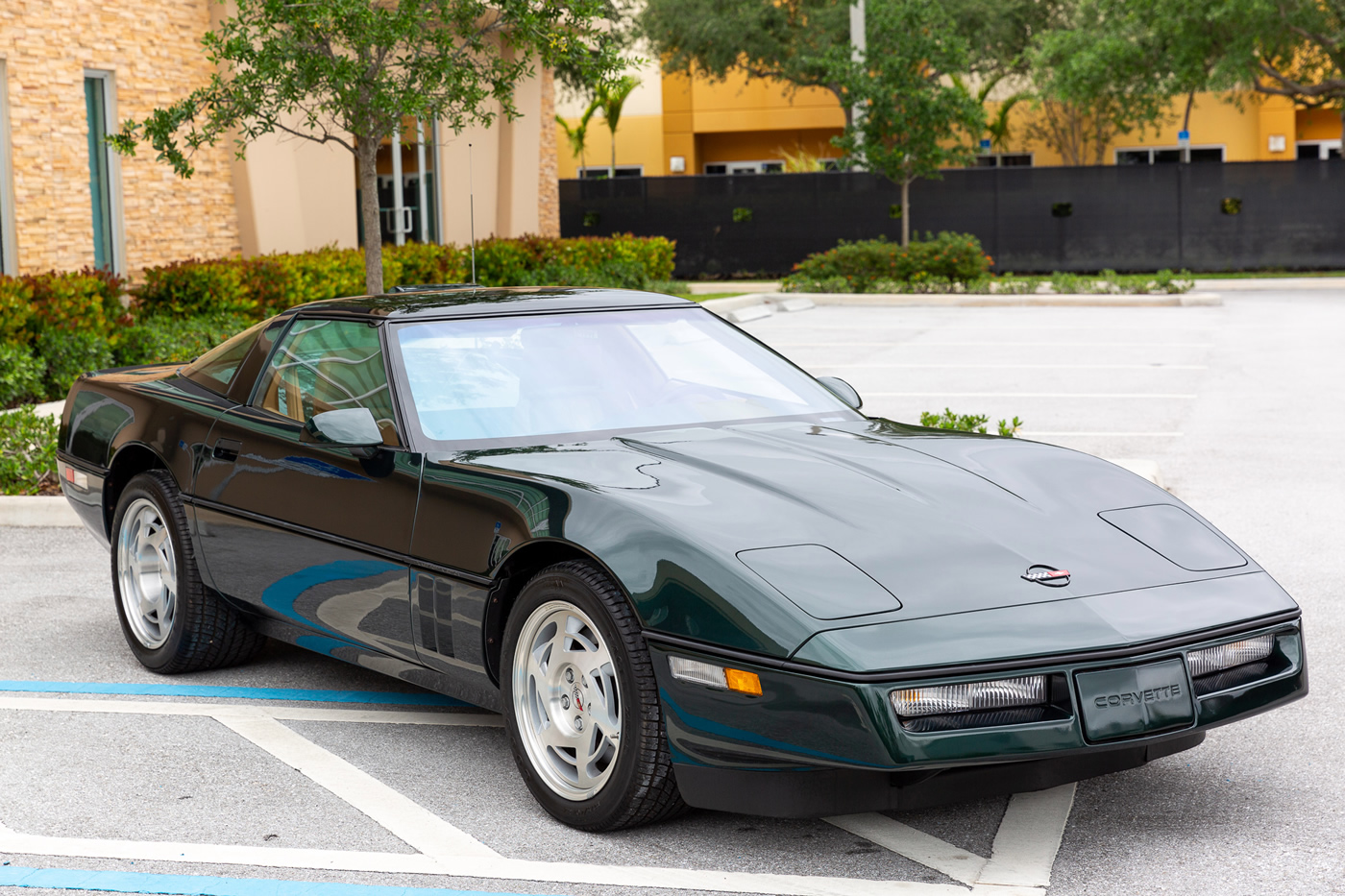 1990 Corvette ZR-1 in Polo Green Metallic with Saddle Interior