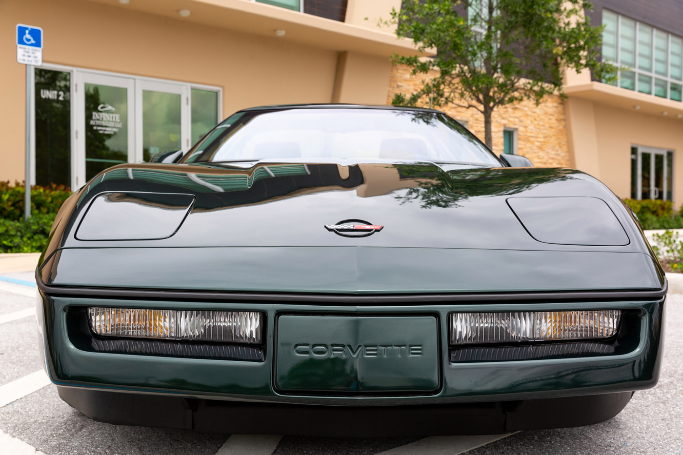 1990 Corvette ZR-1 in Polo Green Metallic with Saddle Interior