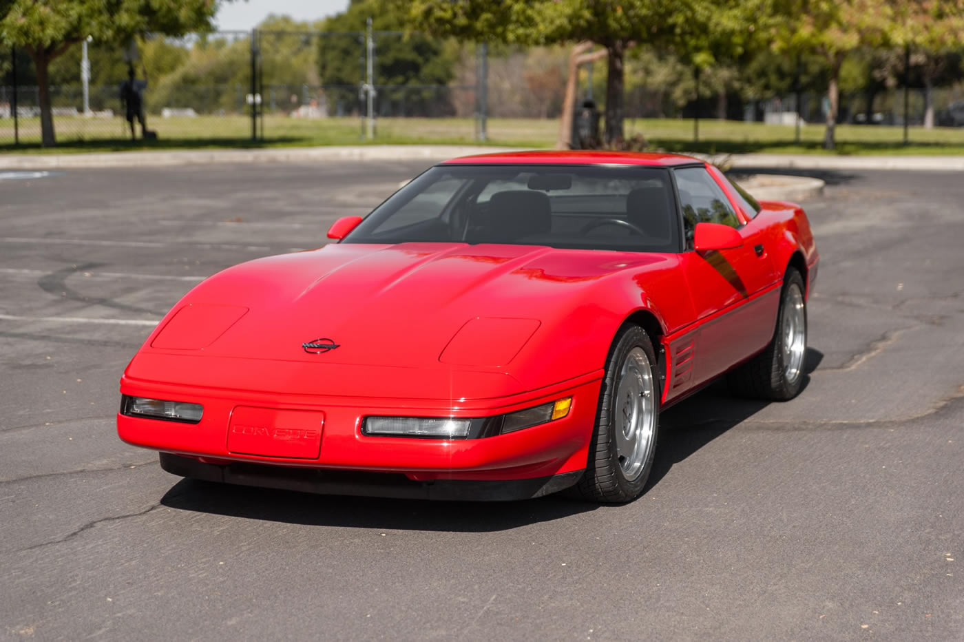 1991 Corvette Coupe in Bright Red