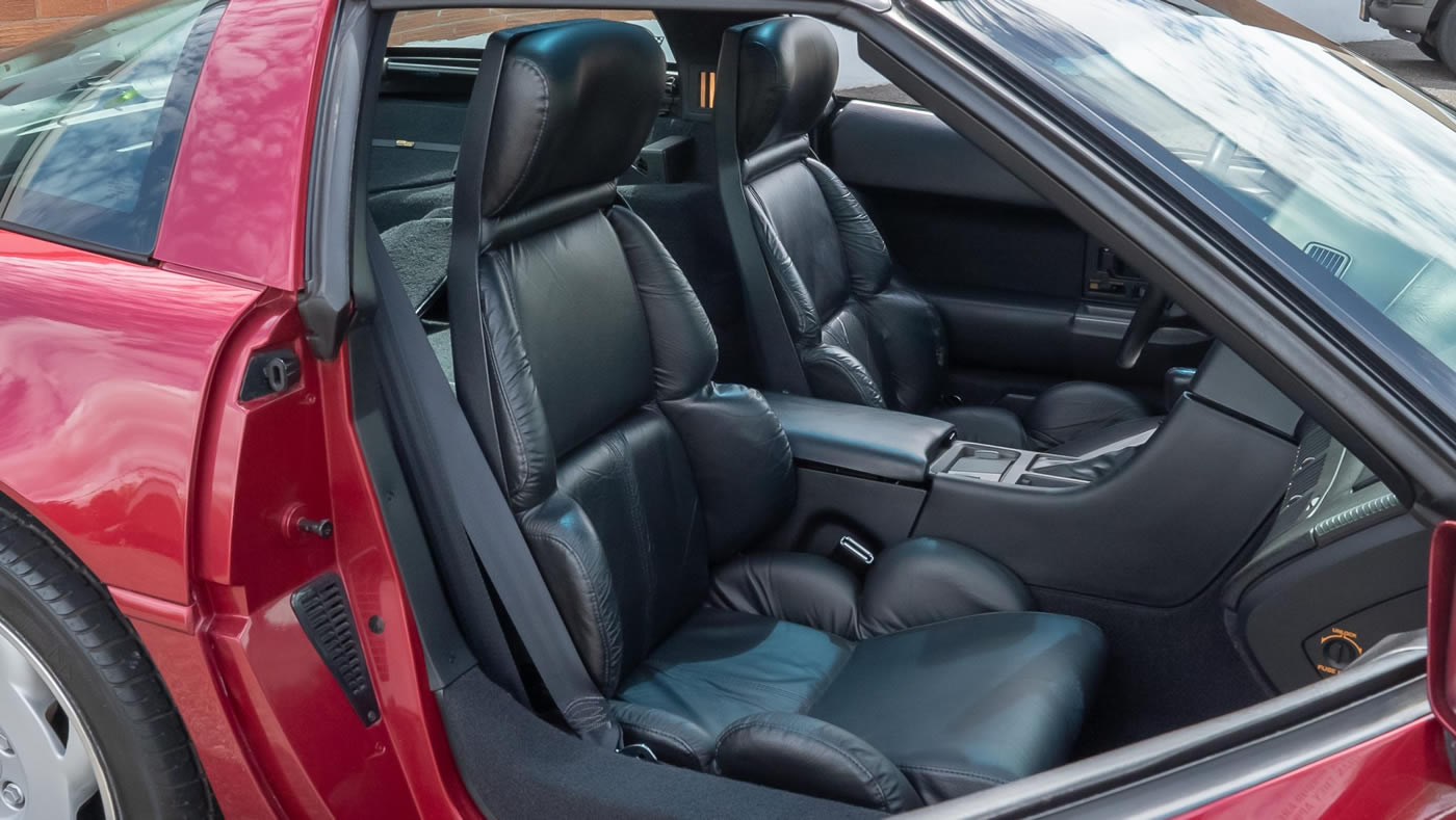 1991 Corvette Coupe in Dark Red Metallic
