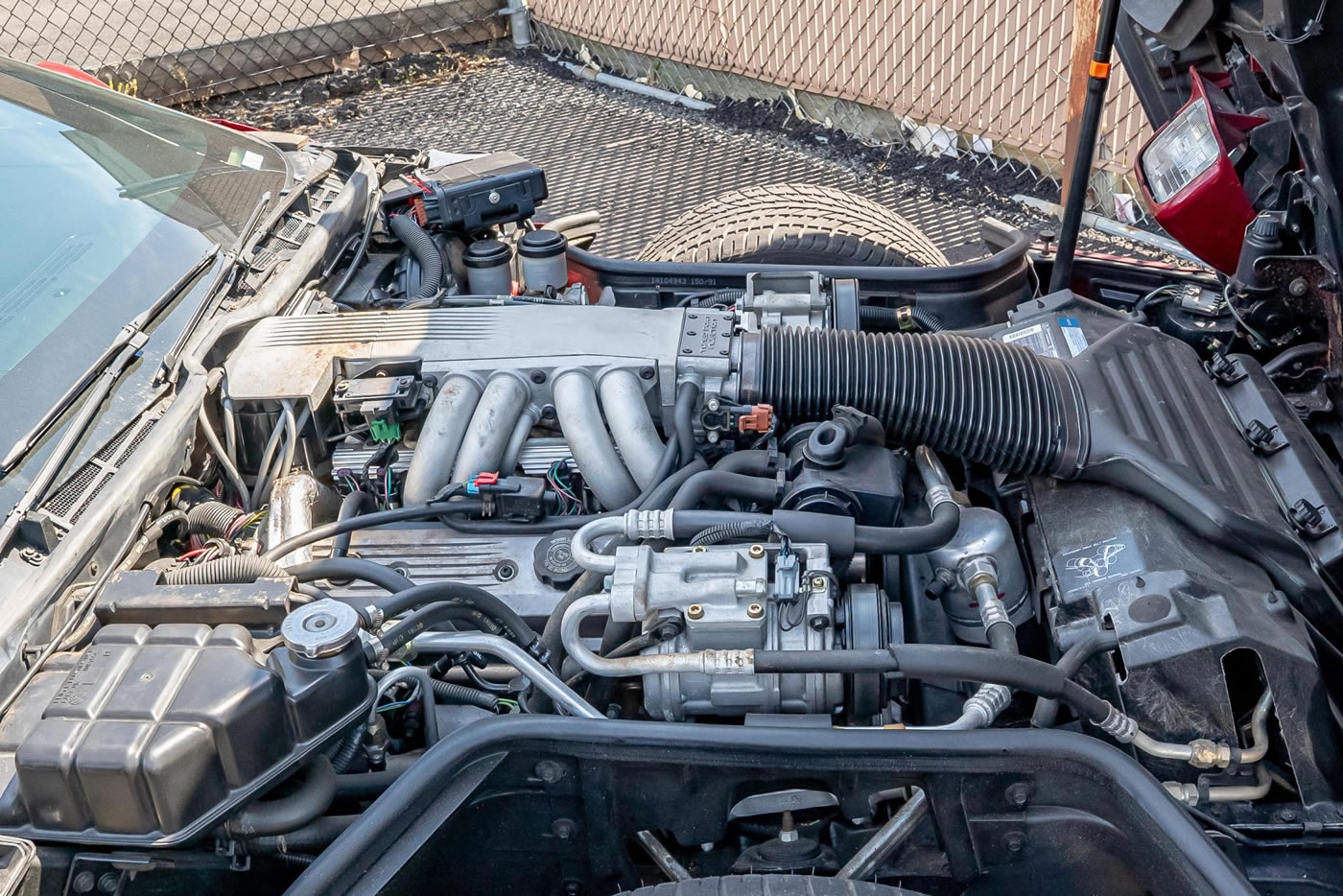 1991 Corvette Coupe in Dark Red Metallic