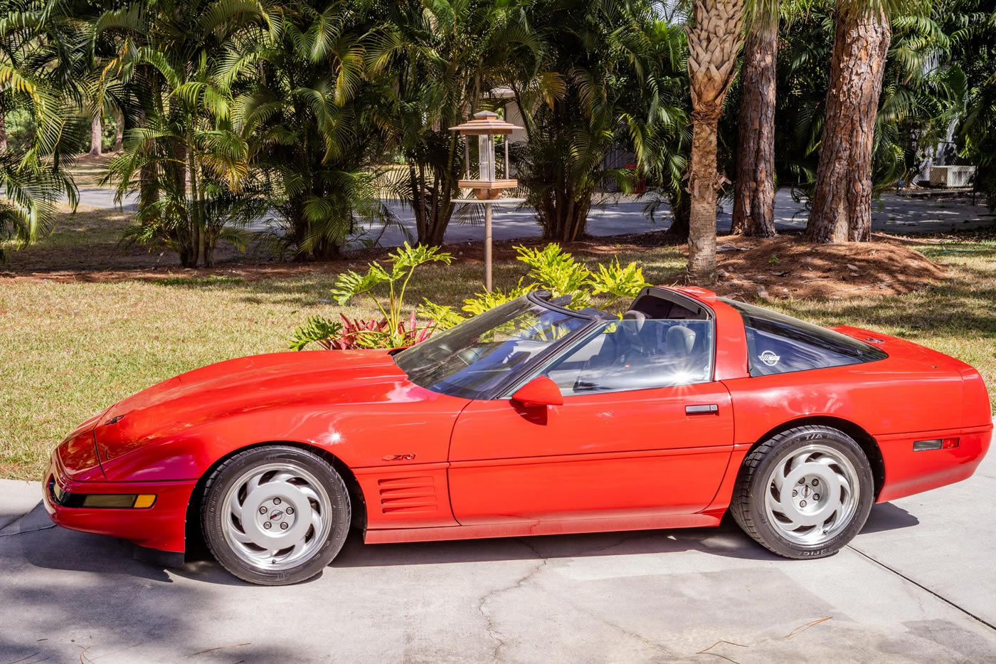 1991 Corvette ZR-1 in Bright Red Over Gray Leather