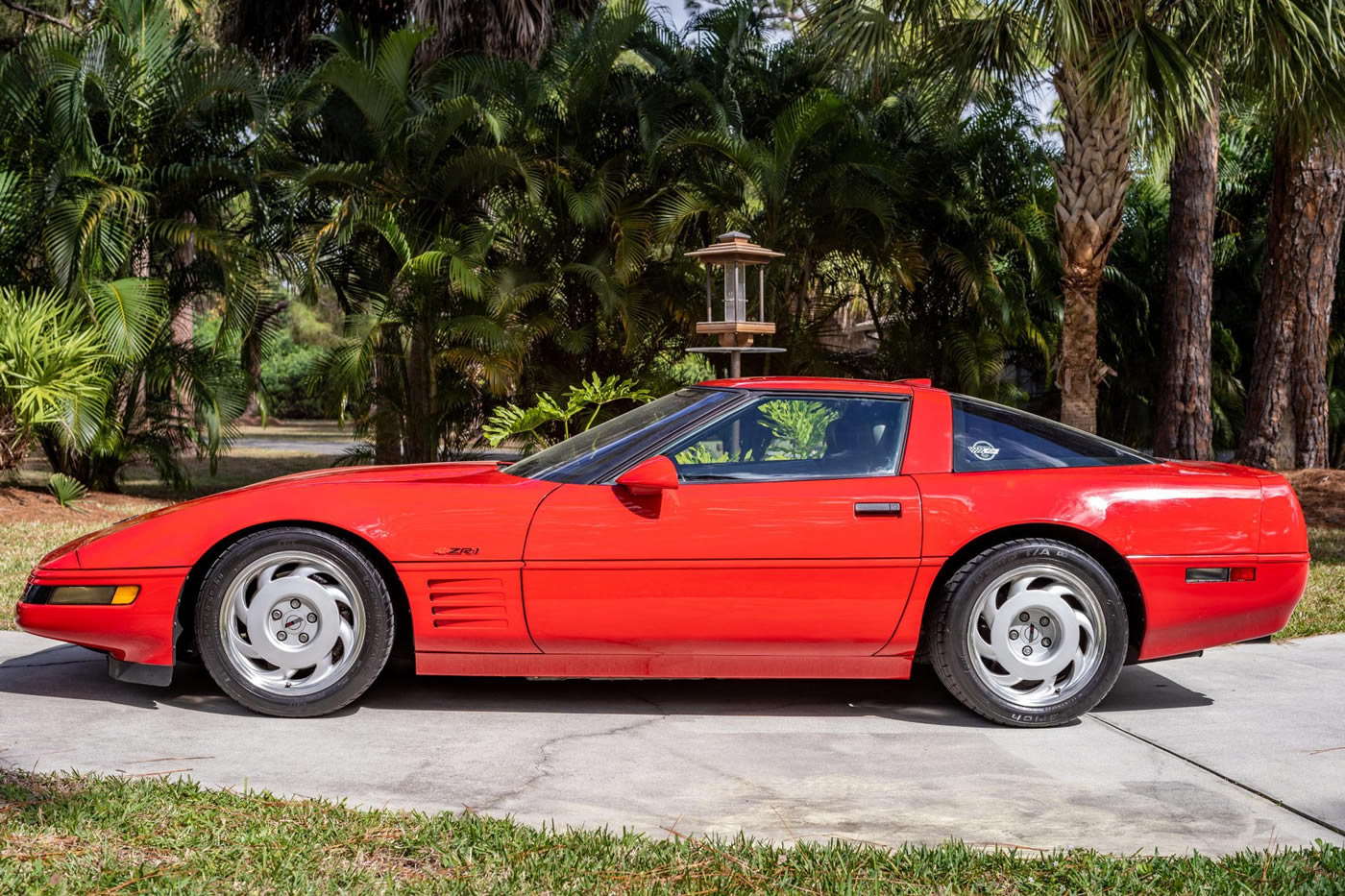 1991 Corvette ZR-1 in Bright Red Over Gray Leather