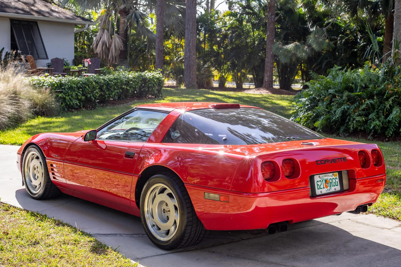 1991 Corvette ZR-1 in Bright Red Over Gray Leather