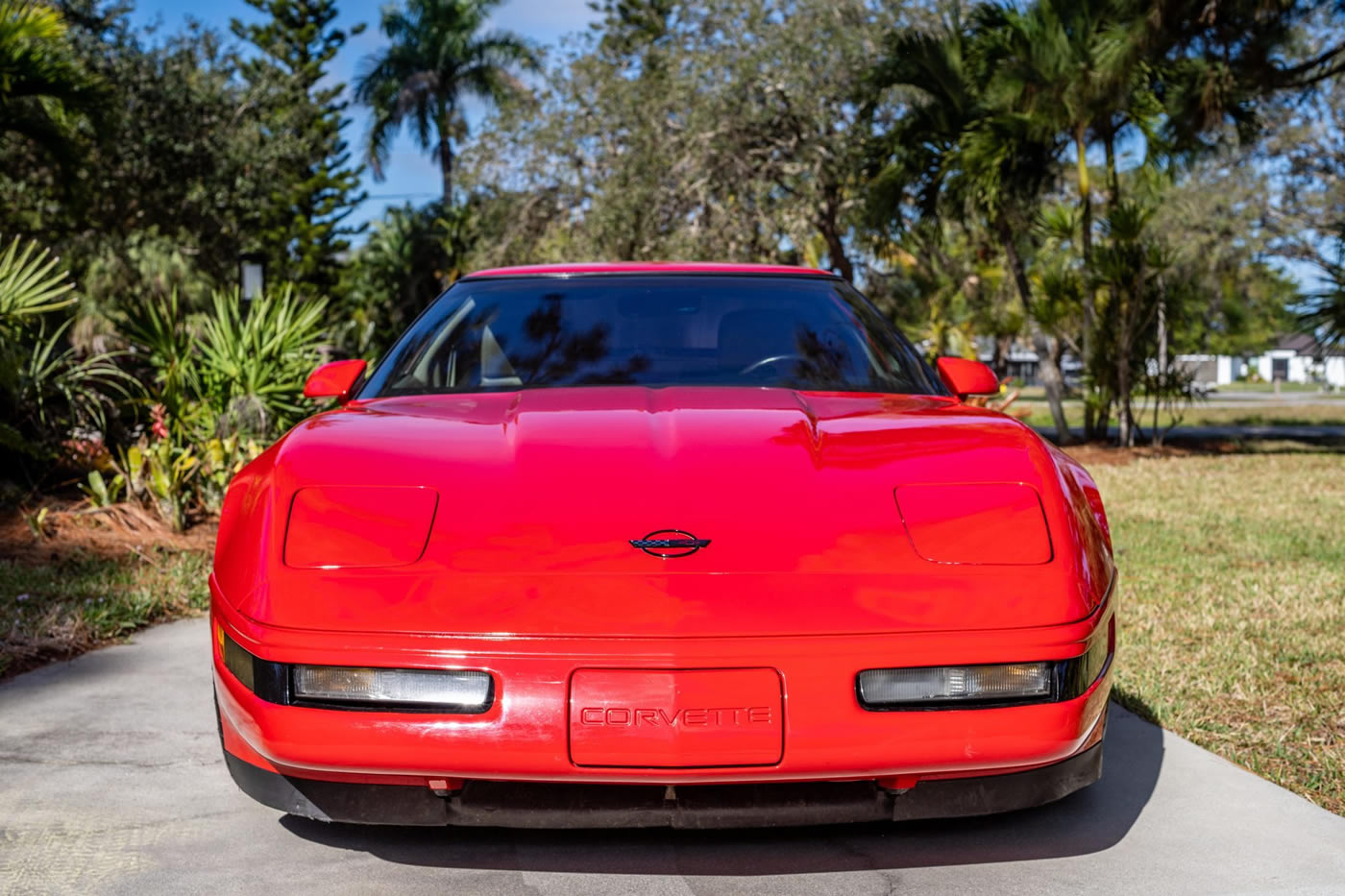 1991 Corvette ZR-1 in Bright Red Over Gray Leather