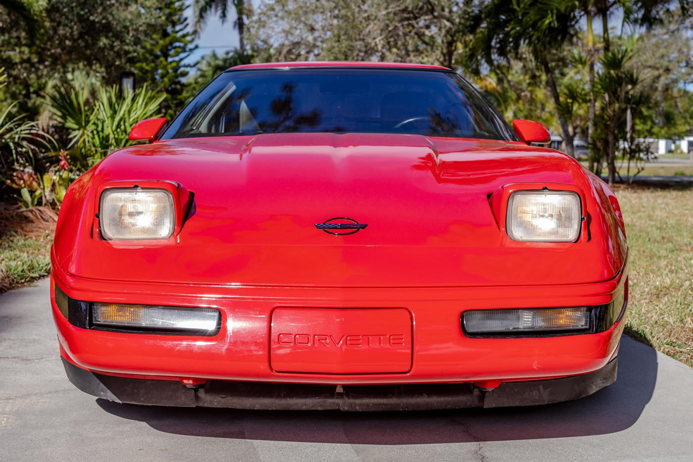 1991 Corvette ZR-1 in Bright Red Over Gray Leather