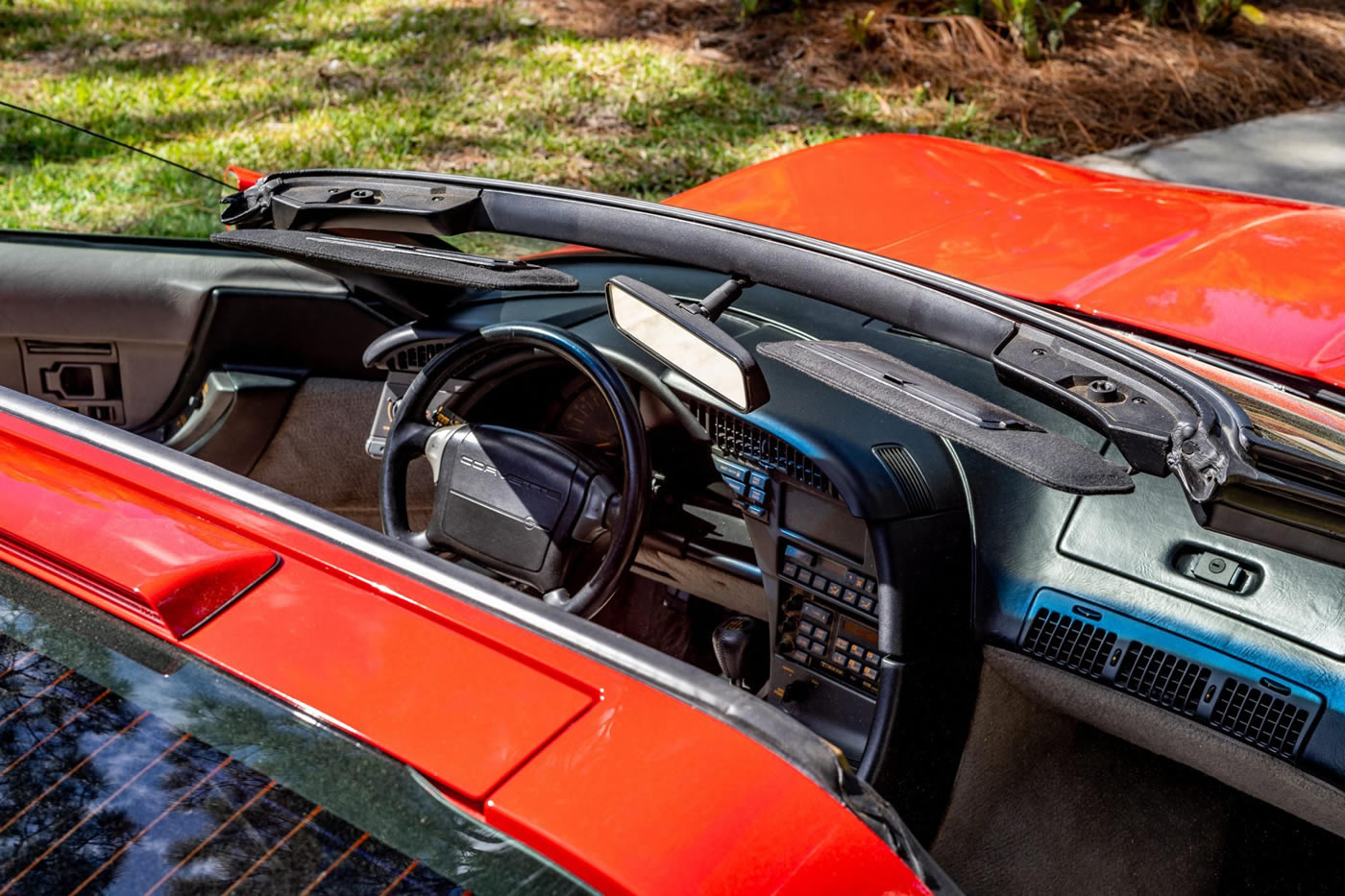 1991 Corvette ZR-1 in Bright Red Over Gray Leather