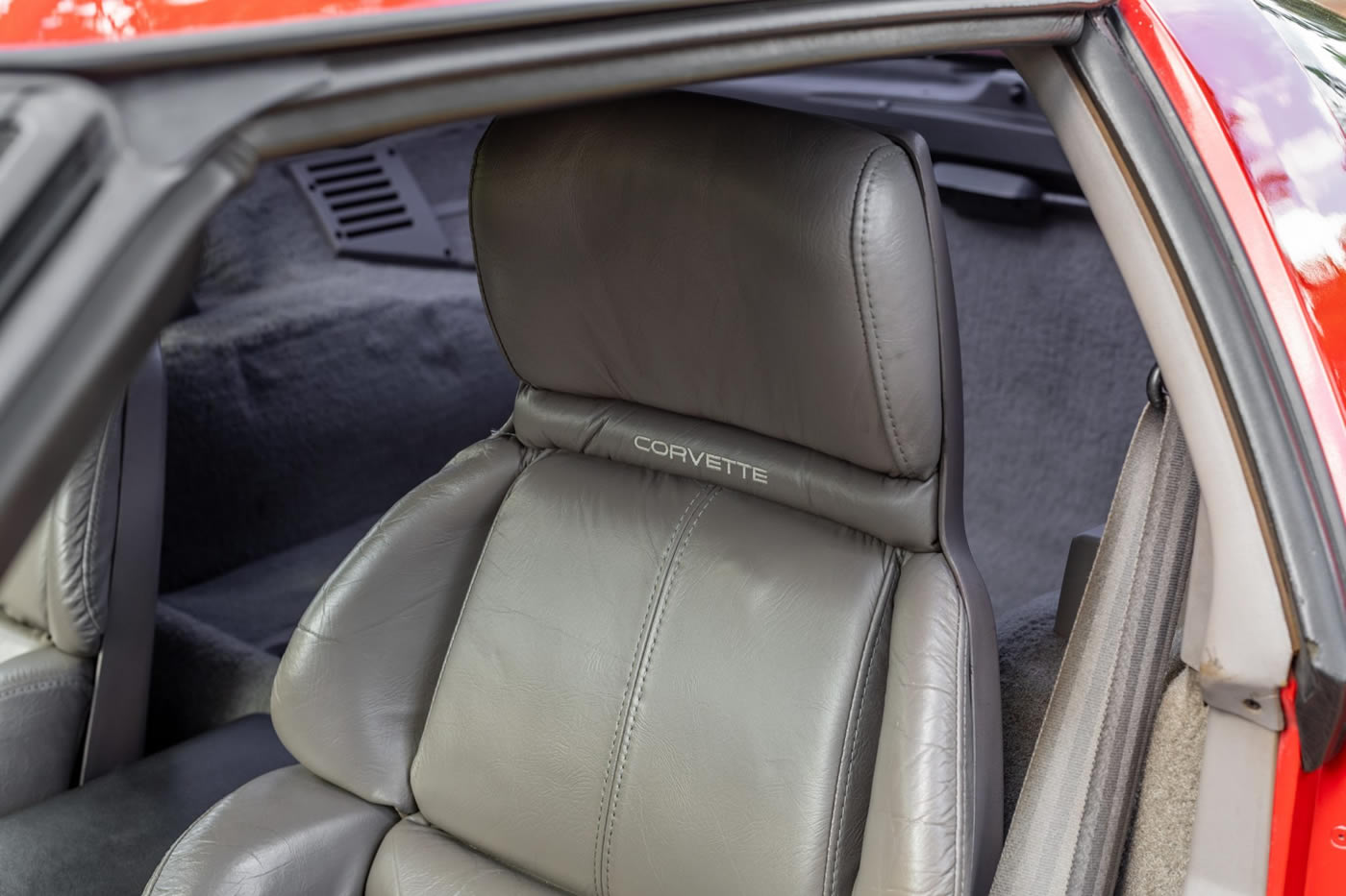 1991 Corvette ZR-1 in Bright Red Over Gray Leather