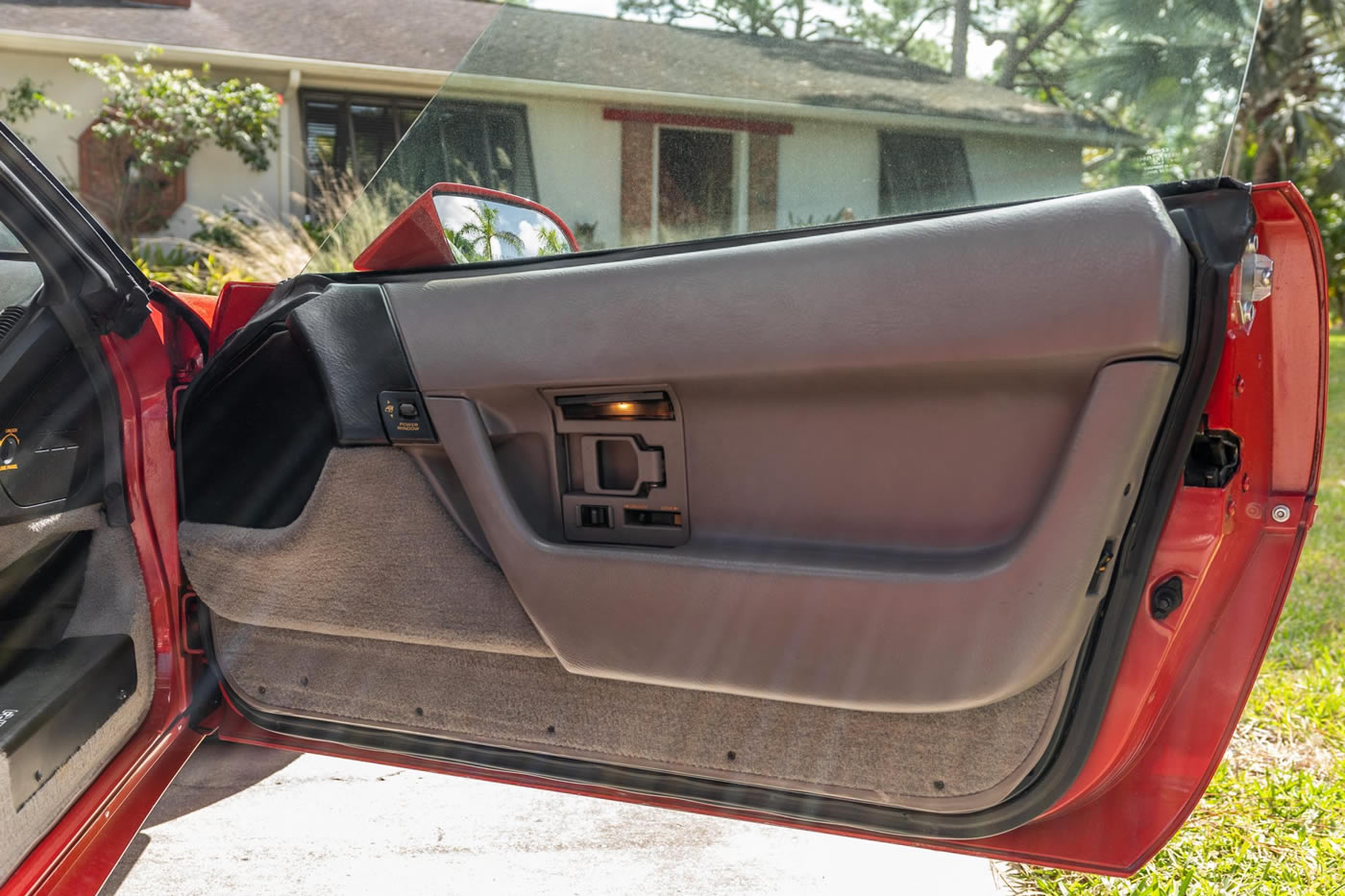 1991 Corvette ZR-1 in Bright Red Over Gray Leather